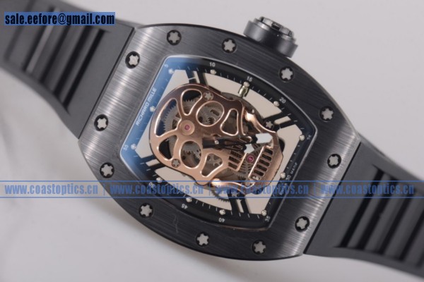 Richard Mille RM052 Watch PVD Gold Skull Perfect Replica